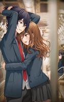 Anime Couple Gif Sticker پوسٹر