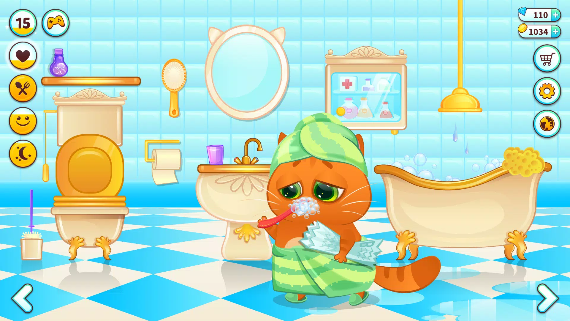 jogo de gato fofo - meu simulador de gato virtual doce jogo de estimação  para crianças::Appstore for Android