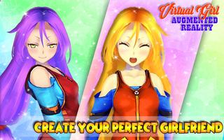 Virtual girl augmented reality Ekran Görüntüsü 2