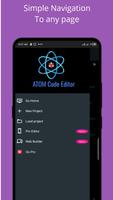 Atom: code editor HTML CSS JS syot layar 1