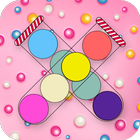 bubble sort color puzzle game icône