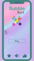 bubble sort color puzzle game Affiche