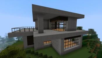 आधुनिक घर के लिए Minecraft स्क्रीनशॉट 1