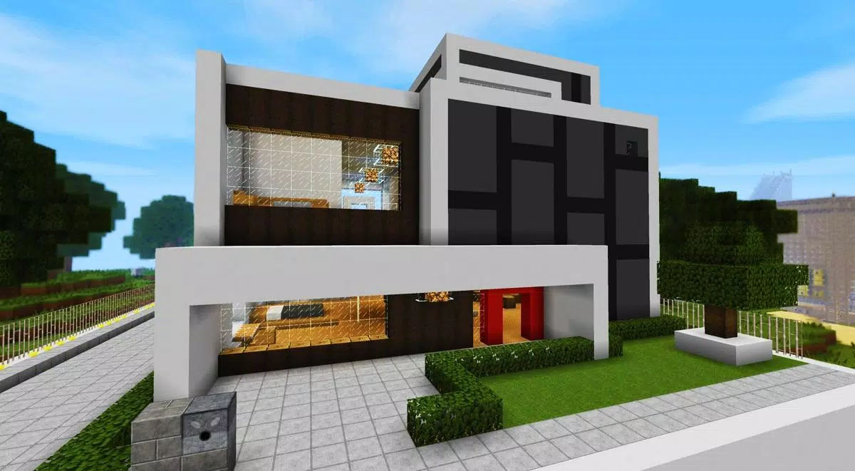 COMO CONSTRUIR UMA CASA MODERNA E BONITA EM 4 MINUTOS NO MINECRAFT !  (Modern House) 