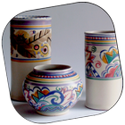 Conception de poterie avec la couleur icône
