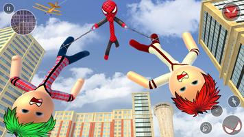Spider stickman rope hero poster
