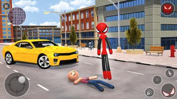 Spider stickman rope hero screenshot 2