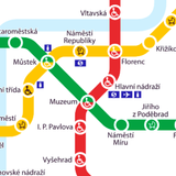 Prague Metro & Subway Map