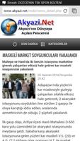 برنامه‌نما Akyazi.Net عکس از صفحه