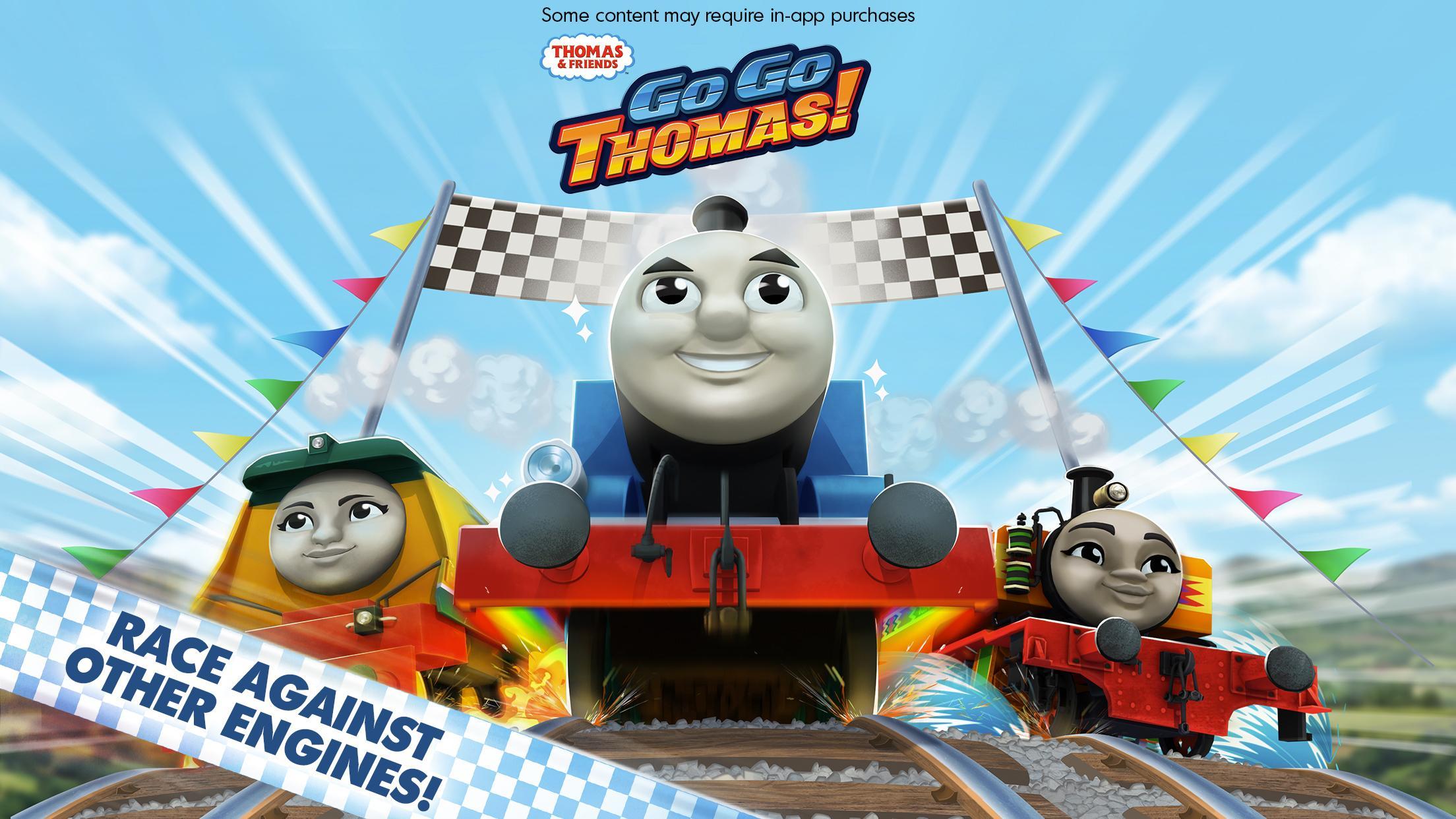 Tom go to shop. Thomas and friends go go Thomas.