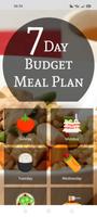 7 Day Budget Meal Plan Affiche