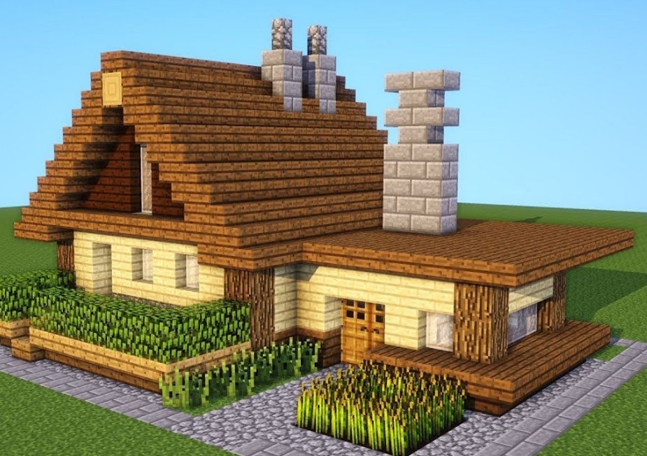Маленькие домики в майнкрафте схемы