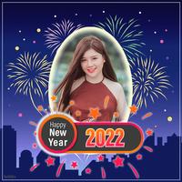 Happy New Year 2022 Photo Frames imagem de tela 3