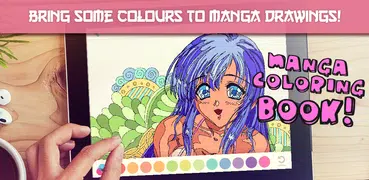 Manga & Anime Coloring Book