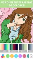 Manga & Anime Coloring Book captura de pantalla 1