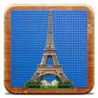 Eiffel Tower in bricks simgesi