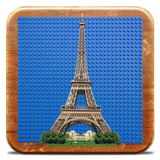 Eiffel Tower in bricks