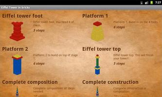 Eiffel Tower in bricks Ekran Görüntüsü 3