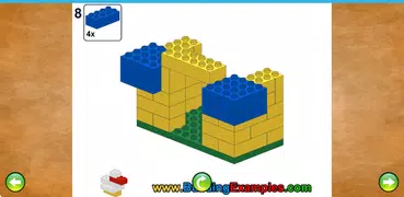 Buildings with building bricks