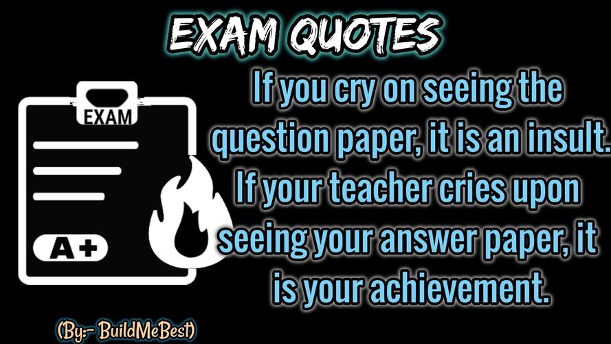 study quotes for exams