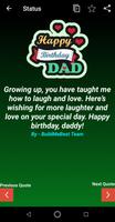 Happy Birthday Dad Wishes, Father Greeting Cards Ekran Görüntüsü 2