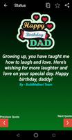 برنامه‌نما Happy Birthday Dad Wishes, Father Greeting Cards عکس از صفحه