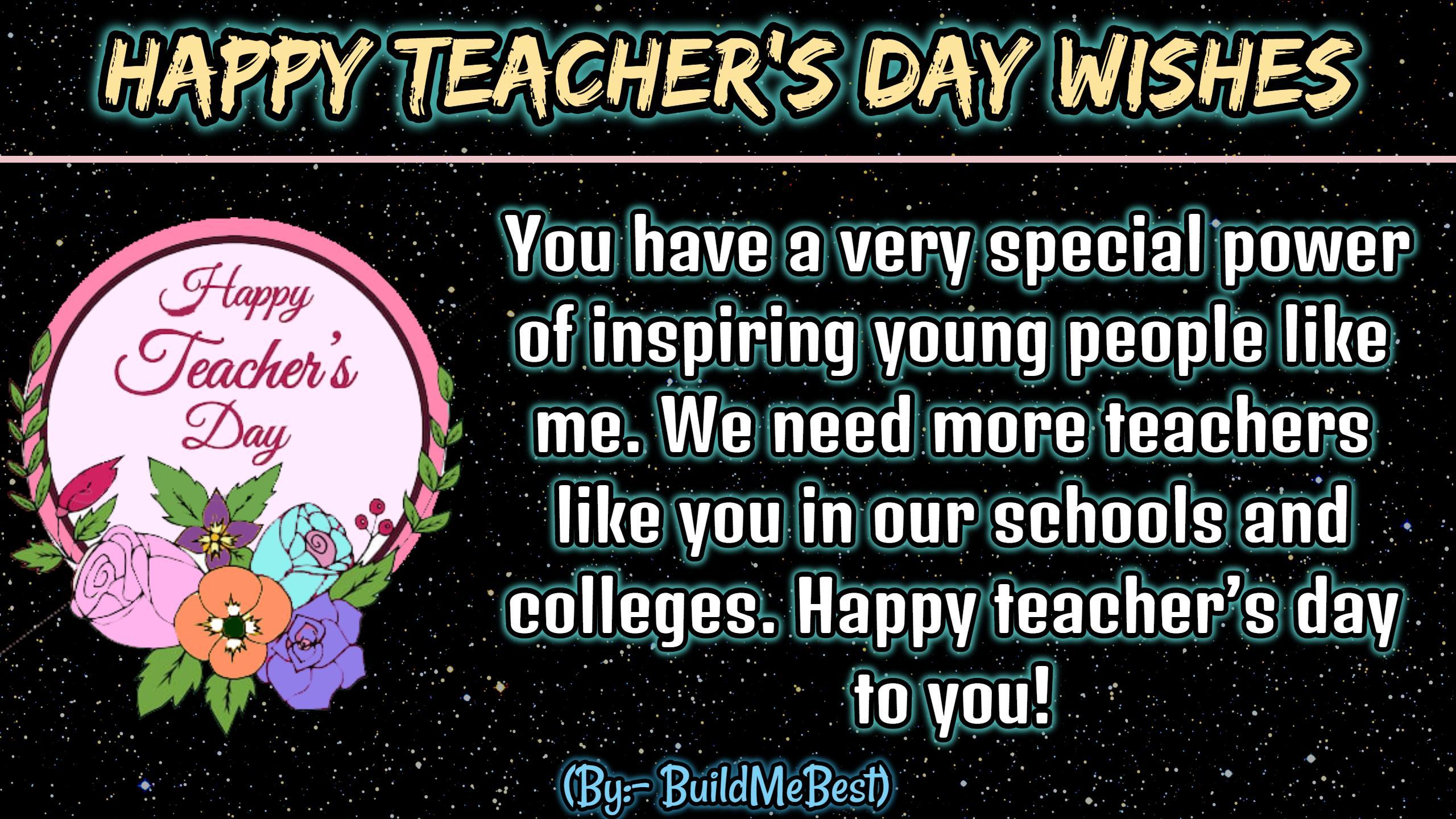 Happy teachers Day Wishes, Quotes & 5 Sept status for Android - APK