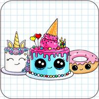 How To Draw Cute Cakes poster