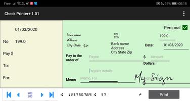 Check Printer Plus screenshot 1