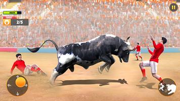 Bull Attack Game 3D Bull Games постер
