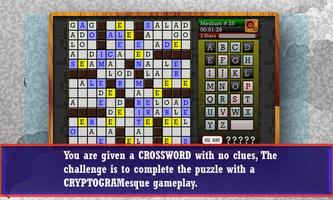 CROSSWORD CRYPTOGRAM - Puzzle Affiche