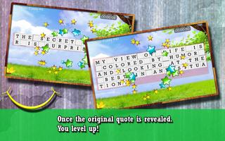 Word puzzle for the Happy soul imagem de tela 2