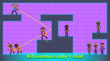 Mr Stickman – Bullet Puzzle ảnh chụp màn hình 3