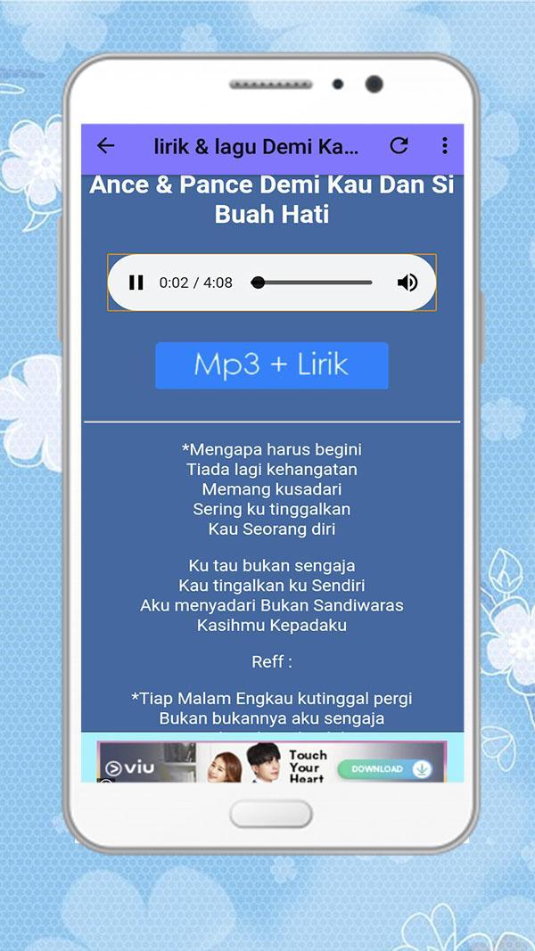 Teks Lagu Pance Demi Kau Dan Sibuah Hati - Berbagai Teks Penting