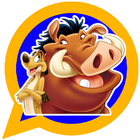 Timon and Pumbaa Stickers for WhatsApp - WASticker آئیکن