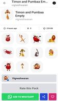 Timon and Pumbaa Stickers for WhatsApp - WASticker capture d'écran 2