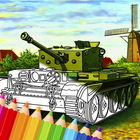 Military Tanks Coloring Book icon