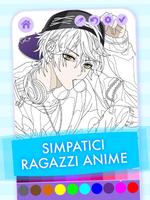 Poster Kawaii Anime Libro da colorare