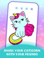 World of Unicorn Cats - Caticorns Coloring Book Ekran Görüntüsü 3