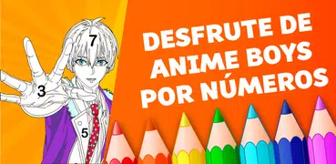 Anime Boys Coloring by Numbers