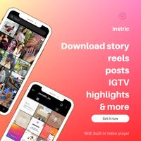 Instric - story reels & posts captura de pantalla 1