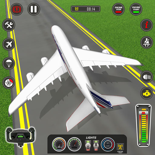 飛行機ゲーム: 飛行機シミュレータ