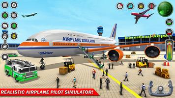 Jeu de simulation d'avion 3D Affiche