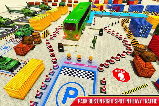 Army Bus Parking Game – Army Bus Driving Simulator screenshot 1