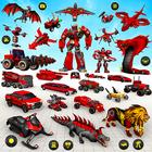 เกมรถหุ่นยนต์โดรน 3D ไอคอน