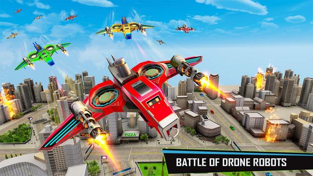 Drone Robot Car Game - Robot Transforming Games screenshot 3