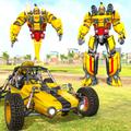 Flying Ghost Robot Car Game: Transform robot Games