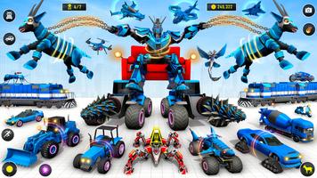 염소 로봇 자동차 게임: 로봇 변신 및 격투 게임 스크린샷 1