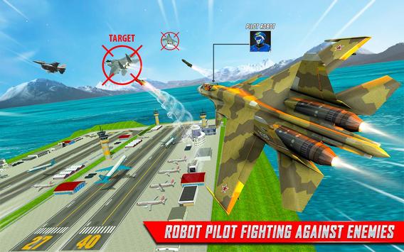 Robot Airplane Pilot Simulator - Airplane Games screenshot 14