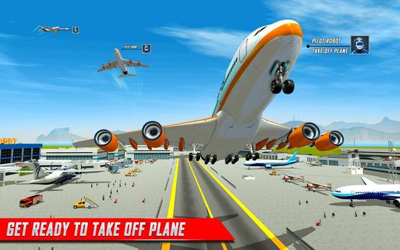 Robot Airplane Pilot Simulator - Airplane Games screenshot 11